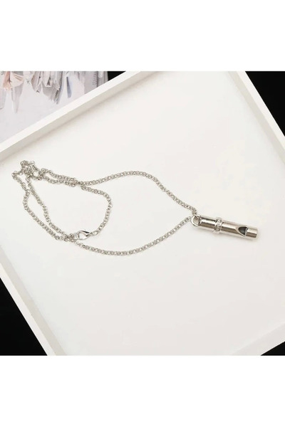 Lisinya Earthquake Whistle Steel Necklace -