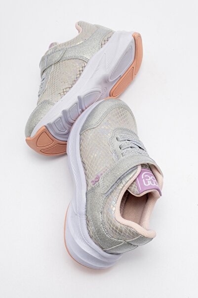 mnpc Kız Çocuk Gümüş Spor Ayakkabı