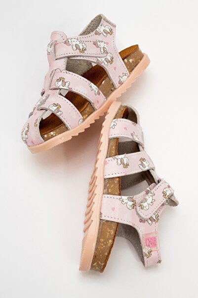 mnpc Унісекс дитячі сандалі з натуральної шкіри на грибковій підошві для щоденного носіння