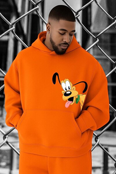 DM DOLCE MORE Hanorac supradimensionat cu imprimeu câine