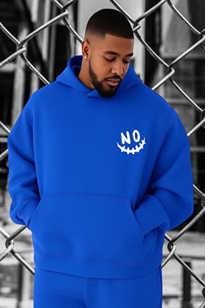 DM DOLCE MORE Hanorac cu fața zâmbitoare, fără imprimeu, mărime mare