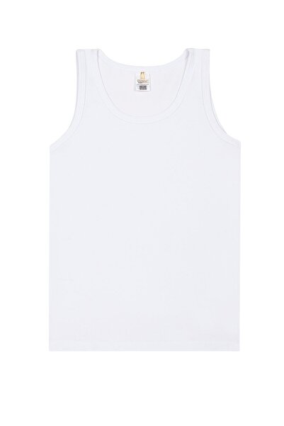 ÖZKAN underwear Boys' Undershirt - Özkan 0703, Pack of 5, Cotton and Lycra, Flexible and Comfortable Thick Strap