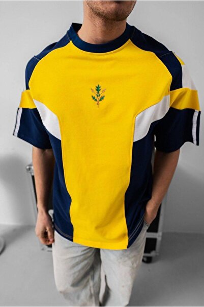 bergibo ΜΠΛΟΥΖΑ ΚΙΤΡΙΝΟ ΣΚΟΥΡΟ ΜΠΛΕ ΛΕΥΚΟ ΦΙΓΟΥΡΑ - ΜΠΛΟΥΖΑ ΚΙΤΡΙΝΟ ΣΚΟΥΡΟ ΜΠΛΕ