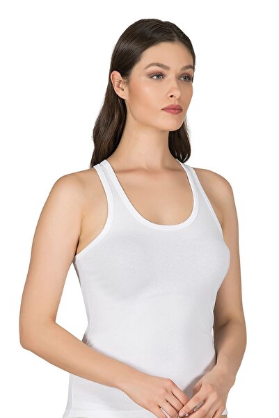 ÖZKAN underwear Özkan 7416 - 3 Pack Women's Single Jersey Flexible Comfortable Sneakers, Thick Straps and Cross Back