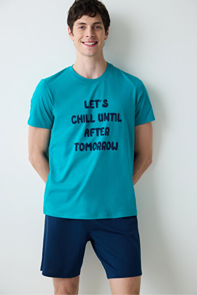 Penti Chill Çok Renkli Şortlu Pijama Takımı