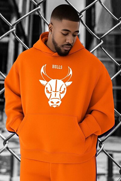 DM DOLCE MORE سويت شيرت بطبعة بوجا شيكاغو مقاس كبير