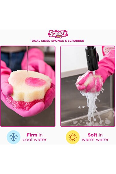 THE PINK STUFF Dual Sided Scrubber Sponge