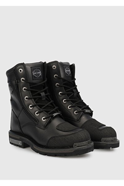 Harley Davidson Ανδρικές δερμάτινες μπότες στρατιωτικού Riddick Black 025M100552-B14