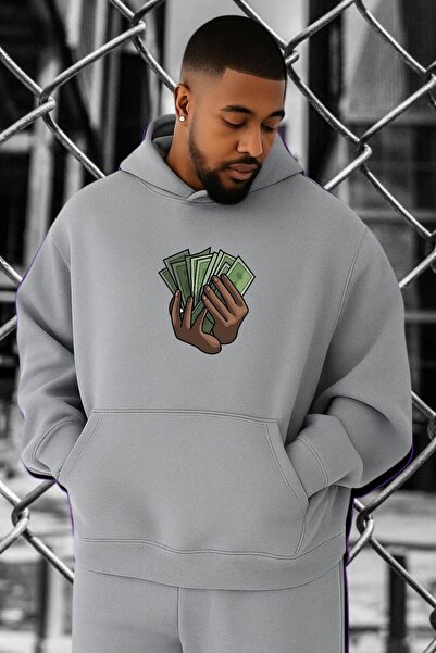 DM DOLCE MORE Hanorac cu imprimeu PARA MONEY în mărime mare