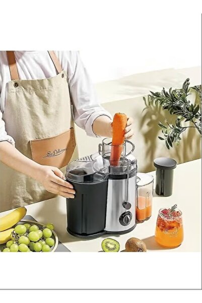 JANO Electric Fruit Juicer Extractor 1.5L 400W Jn1403 Silver/Black