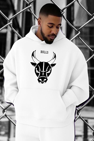 E-ROMA سويت شيرت بطبعة بوجا شيكاغو مقاس كبير