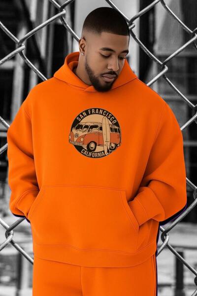 E-ROMA Hanorac supradimensionat cu imprimeu SAN FRANCISCO WOSWOS