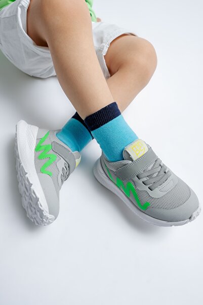 mnpc Boy's Gray Sports Shoes