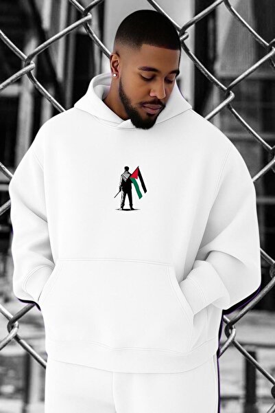 DM DOLCE MORE Hanorac cu imprimeu PALESTINE, mărime mare