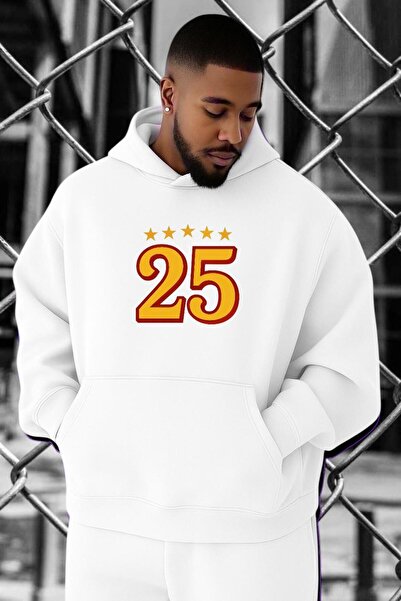 E-ROMA 25. Hanorac de mărime mare cu imprimeu YIL