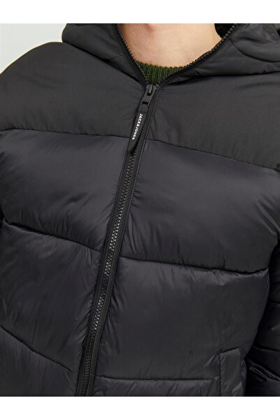 Jack & Jones JACK JONES Men's Windproof Hooded Puffer Coat 12235859