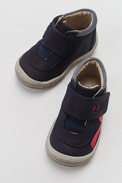 mnpc Erkek Çocuk Lacivert Hakiki Deri İlk Adım Bot Beden: 19