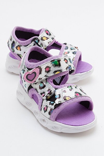 mnpc Girl's Lilac Lighted Anatomical Lightweight Sports Sandals