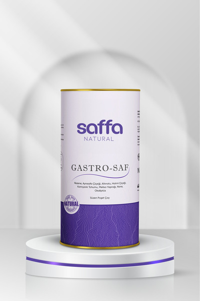 SAFFA NATURAL GASTRO-SAF BİTKİSEL ÇAY (Rezene-Aynısafa-Hatmi Çiçeği-Karnıyarık Otu-Melisa) 60 Günlük