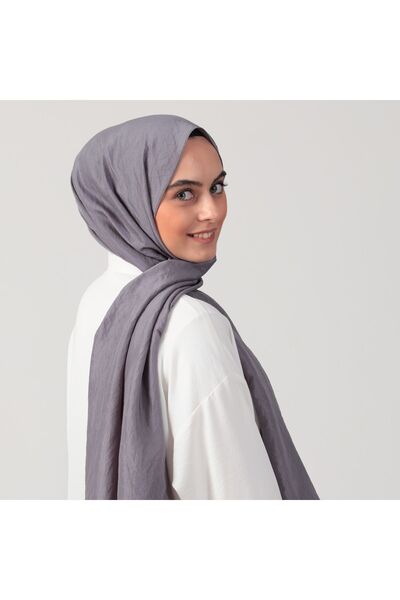 ipekistanbul Şal din voal de bumbac - Antracit