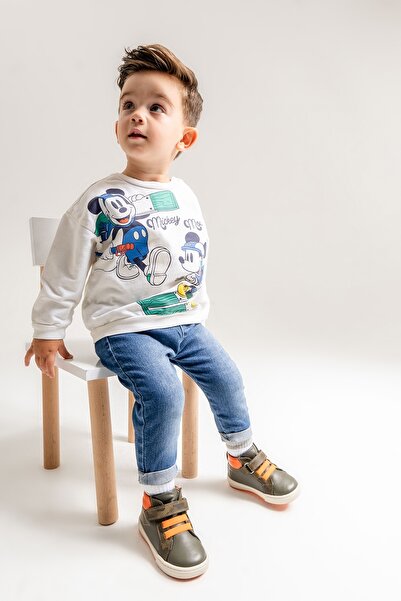 mnpc Erkek Çocuk Haki Hakiki Deri Anatomik Günlük Bot