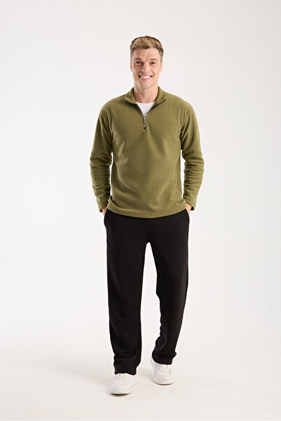 KAPHONE Men's Half Zipper Fleece Sweatshirt