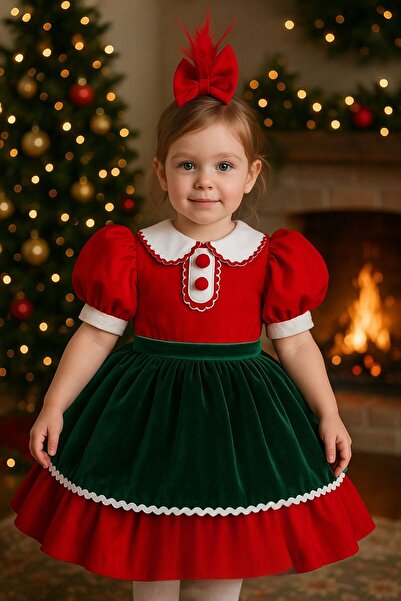 NA ADDESIGN Costum de Moș Crăciun - Rochie de Crăciun pentru copii mici și fe...