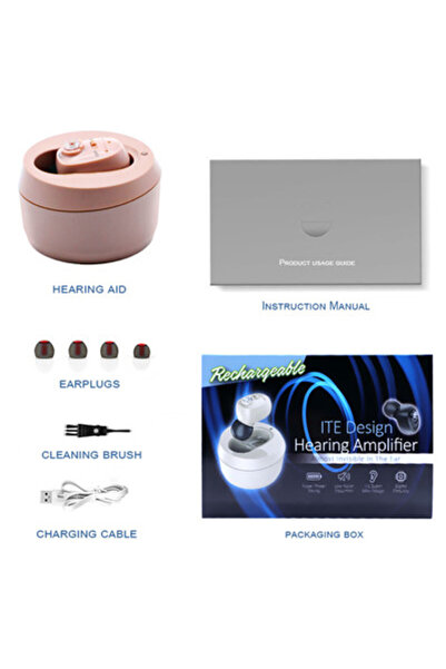 Choice Skin CIC Hearing Aid Rechargeable High Power Sound Amplifier Digital Hearing Aids Invisible Waterpro