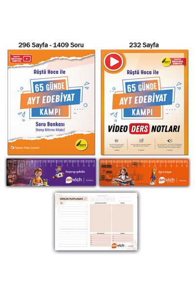 Rüştü Hoca 2025 Tayfa - 65 Günde Ayt Edebiyat Kampı Soru Bankası - Video Ders...