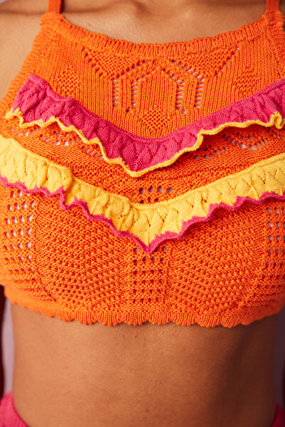 Penti Πολύχρωμο μπλουζάκι μπικίνι με γιακά Pia Halter