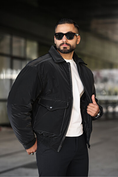 MİS MODA معطف شتوي كامل من نوفا للرجال مع جيوب