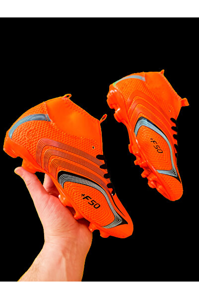 Walked Erkek Çocuk Boğazlı Çoraplı Bilekli Dişli Krampon Halı Saha Futbol Spor Ayakkabı