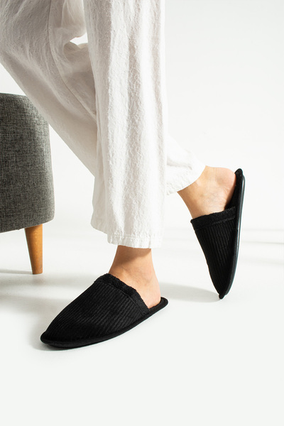 MODA BULVARI Kadın Ev terliği Kadife Fitilli Yumuşak Kumaş Hediyelik Yumuşak ...