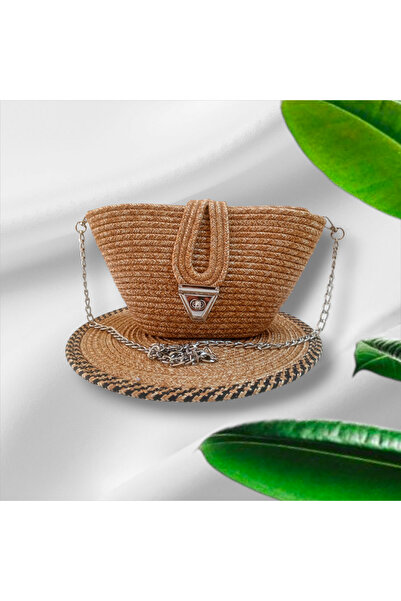 AZR HOME DESİGN Jute Rope Straw Handmade Bag Handle Bag Day Bag