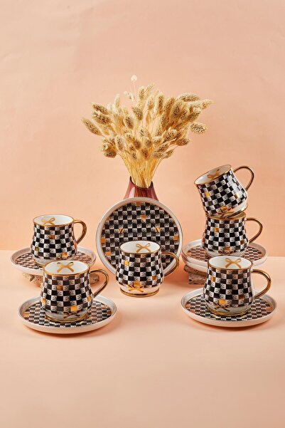 Perotti Chessy 6'lı Porselen Çay Fincanı