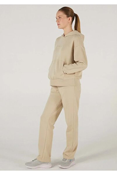 SKECHERS W Essential Regular Sweatpant S242119 Kadın Eşofman Altı BEJ