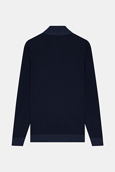 W Collection LACİVERT UZUN KOLLU KAZAK