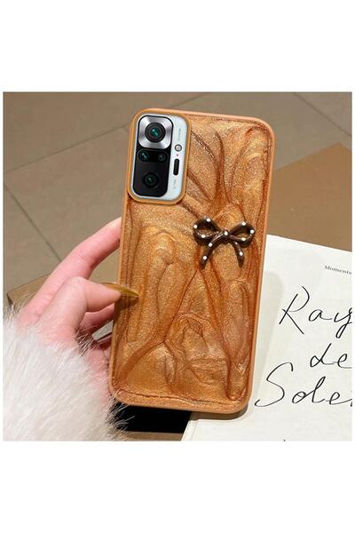 Zebana Xiaomi Redmi Note 10S Compatible Case Fionka Silicone Case Brown