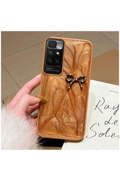 Zebana Xiaomi Redmi 10 2022 Compatible Case Fionka Silicone Case Brown