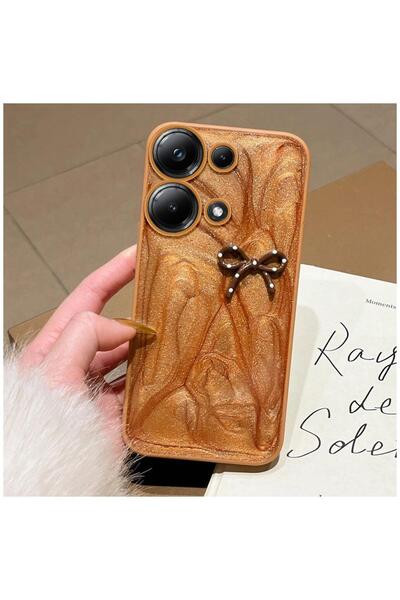 Zebana Xiaomi Poco M6 Pro Compatible Case Fionka Silicone Case Brown