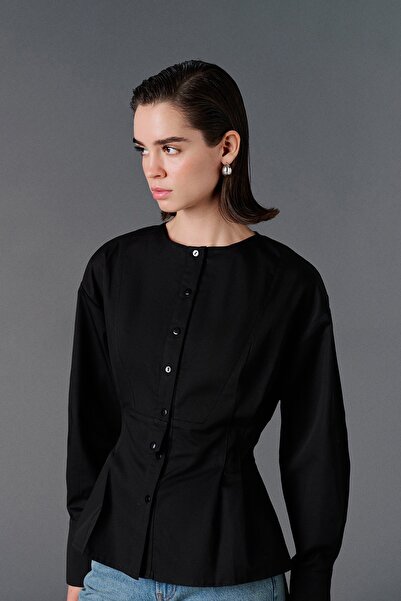 VATKALI Crew Neck Fitted Shirt