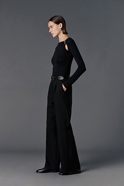 VATKALI Wide leg yüksek bel pantolon