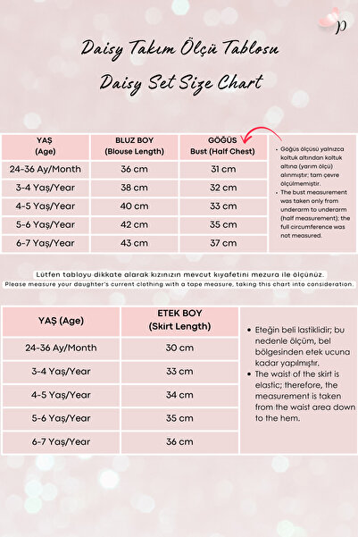 Parla Kids Girl Daisy Crew Neck Lace Detailed Ecru Short Sleeve Blouse Plaid Skirt Buckle 3-Piece Set