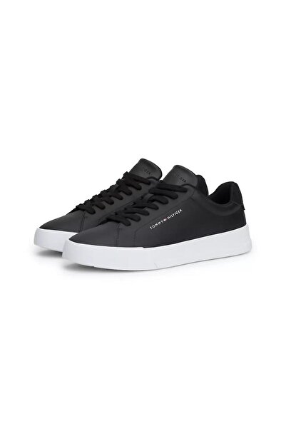 Tommy Hilfiger Men's Th Court Leather Sneaker