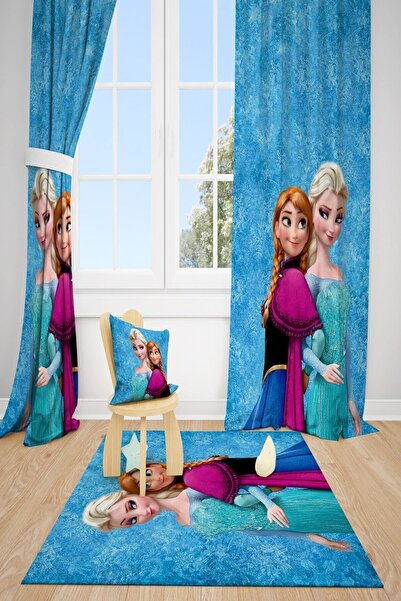 dekomingo ستارة خلفية لغرفة الأطفال باللون الأزرق مكونة من جناحين