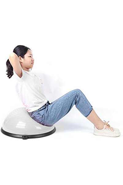 EGG Half Ball Balance Trainer, Yoga Training Ball with Straps Anti Slip Fitness Balance Half Ball, for C