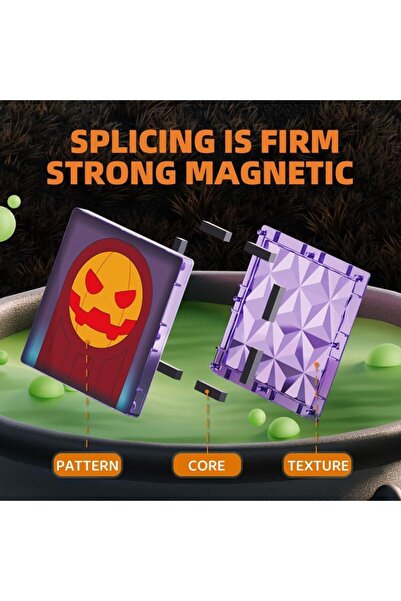 Twisoo Halloween Haunted House Building Set Before Christmas Haunted Mansion with Light,