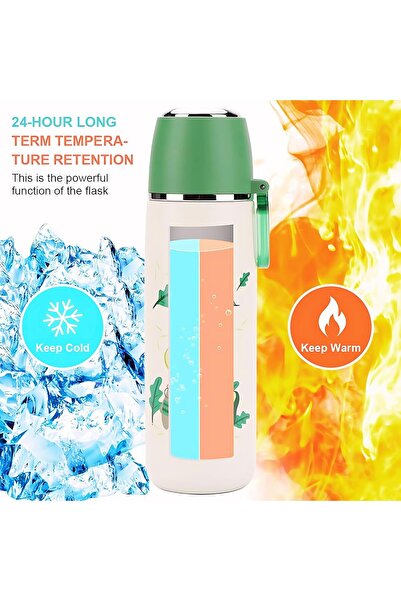 Twisoo Stainless Steel Vacuum Thermal Flask Bottle Double Wall Insulated Bottle Leak Proof for Tea C