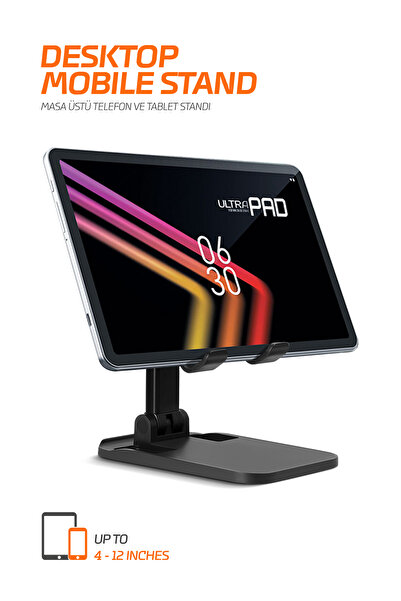 POWERWAY حامل الهاتف والكمبيوتر اللوحي والهاتف Dms30 حامل الهاتف القابل للطي على سطح المكتب في المنزل والمكتب