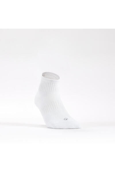 Decathlon Κάλτσες τένις Artengo - Κάλτσες μεσαίου μήκους - Unisex - 3 ζευγάρια - Λευκές - Rs 500